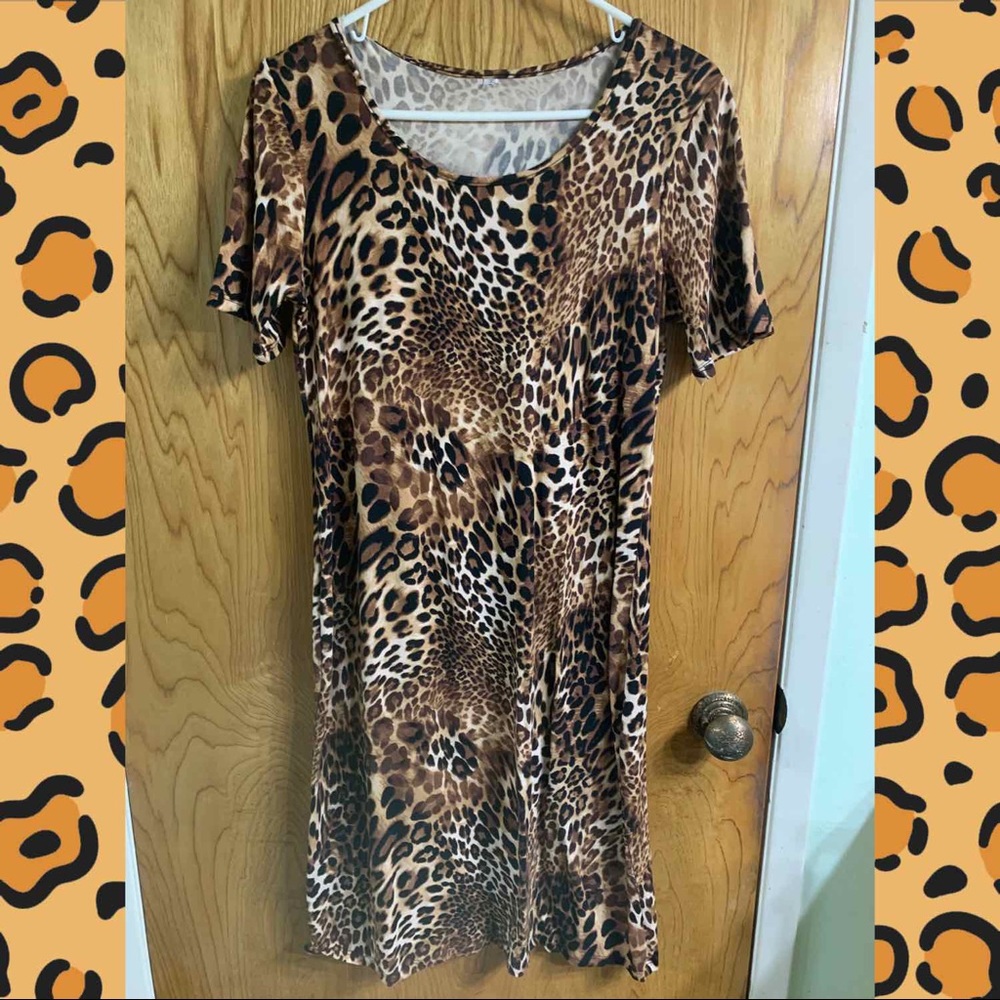 Leopard print dress